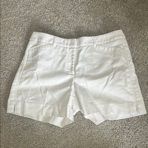 White House Black Market High Waist White Shorts